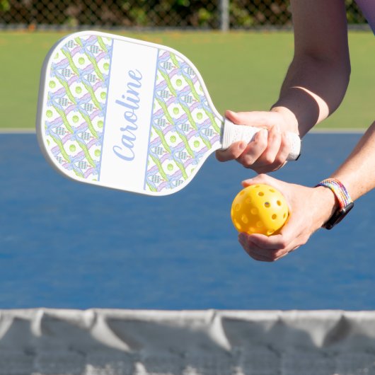 Preppy Waterverf Argyle Pickleball Paddles (Insitu)