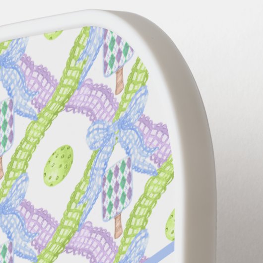 Preppy Waterverf Argyle Pickleball Paddles (Links Detail)