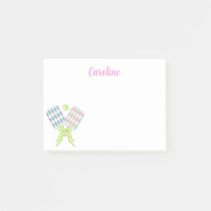 Preppy Waterverf Argyle Pickleball Paddles Post-it® Notes