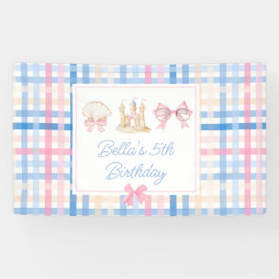 Preppy Waterverf Beach Party Spandoek