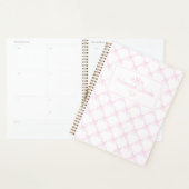 Preppy Waterverf Bows Trellis Monogram Planner (Display)