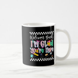 Preppy Welkom terug in Blij dat je hier terug naar Koffiemok