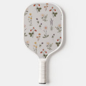 Preppy  Wildflower Patroon Monogram Pickleball Paddle (Achterkant)