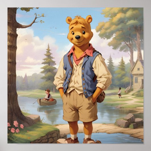 Preppy Winnie de Pooh 1 Poster (Voorkant)