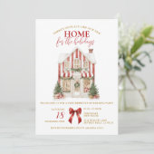 Preppy Winter Housewarming Party New Home Kaart (Staand voorkant)