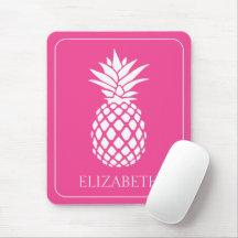 Preppy Witte Ananas op Roze