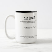 Près de Yo Chèvre Mug - Aimez les chèvres avec cha (Gauche)