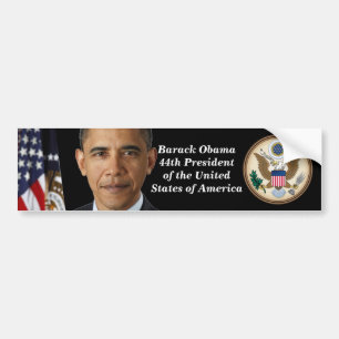 Pres. Obama Portrait, Officiële Bumpersticker voo
