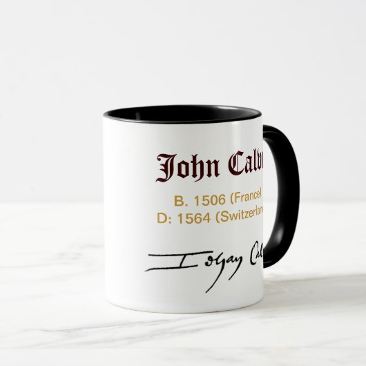 Presbyteriaanse kerk: Mok Calvin Coffee (Voorkant rechts)
