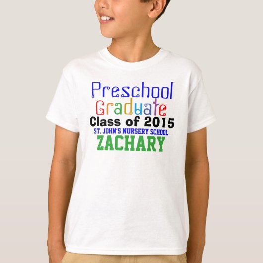 Preschool Afstuderen Klasse van het Shirt van de K (Voorkant)