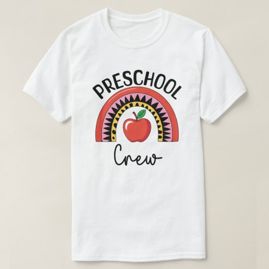 Preschool Crew Rainbow T-shirt (Design voorkant)