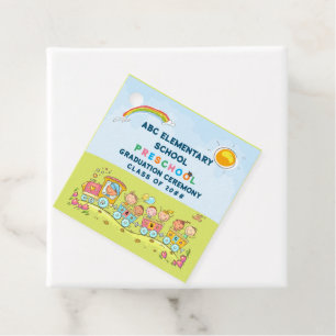 Preschool elementaire Afstuderen Bedankjes Labels