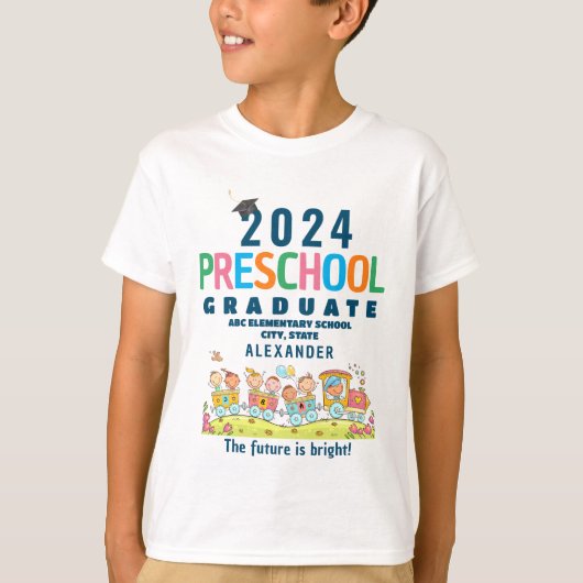 Preschool elementaire Afstuderen T-shirt (Voorkant)