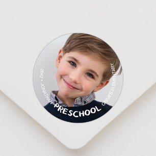 Preschool Keepsake Foto Ronde Sticker
