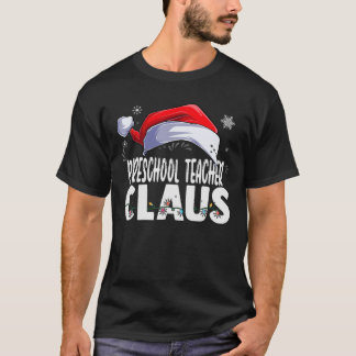 Preschool leraar kerstman met kerstcadeaus C T-shirt