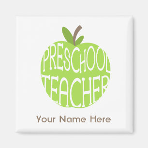 Preschool leraar Magnet - groene Apple Magneet