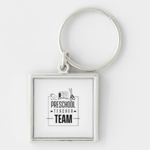 Preschool lerarenteam sleutelhanger