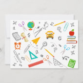 Preschool Photo Afstuderen Invitation Kaart (Achterkant)