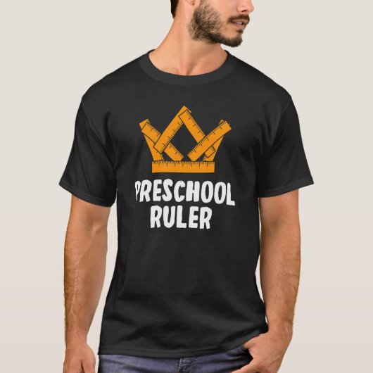 Preschool Ruler Student First Day Of School T-shirt (Voorkant)