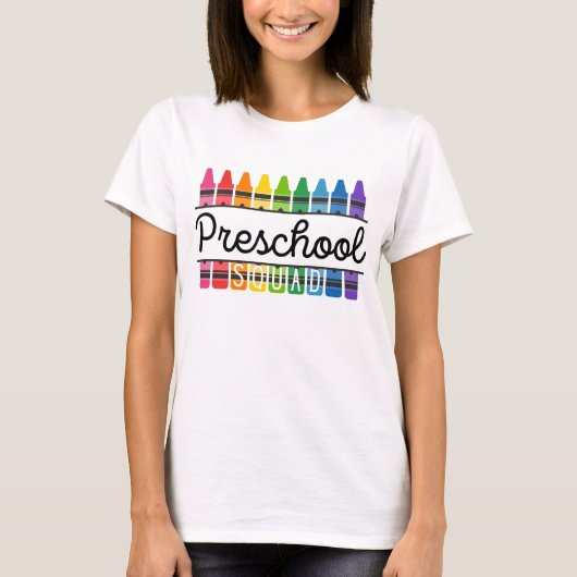 Preschool Squad Teacher T-shirt (Voorkant)