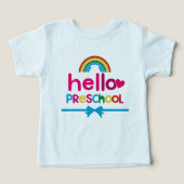 Preschool T-shirt - First Day Preschool T-shirts  (Design Recto)