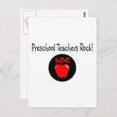 Preschool Teachers Rock Briefkaart (Voorkant / Achterkant)