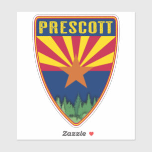 Prescott Arizona Shield Sticker