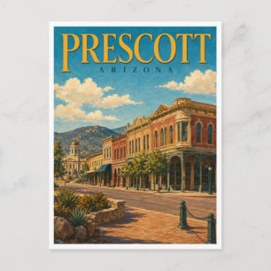 Prescott Arizona Whiskey Row GeoSaga Briefkaart