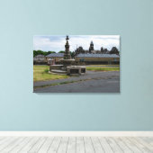 Prescott Fountain, Halifax Canvas Afdruk (Insitu (Houten vloer))