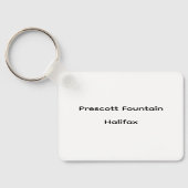 Prescott Fountain, Halifax Sleutelhanger (Achterkant)