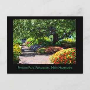 Prescott Park Gardens, Portsmouth, NH-Briefkaart Briefkaart