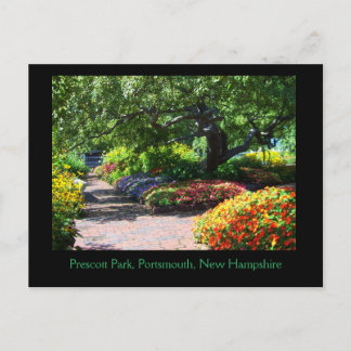Prescott Park Gardens, Portsmouth, NH-Briefkaart Briefkaart