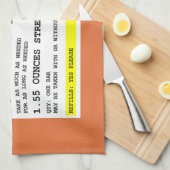 Prescription Chocolat Customisé serviettes de cuis (Quart Plié)