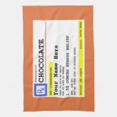 Prescription Chocolat Customisé serviettes de cuis (Vertical)