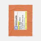 Prescription Chocolate Gepersonaliseerd Funny Fleece Deken (Voorkant)