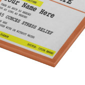 Prescription Chocolate Gepersonaliseerd Funny Snijplank (Hoek)