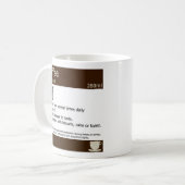 Prescription de café, tasse médicale (Devant gauche)