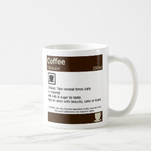 Prescription de café, tasse médicale