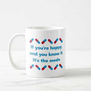 Prescription Meds Funny Happy Pills Medical Humor Koffiemok
