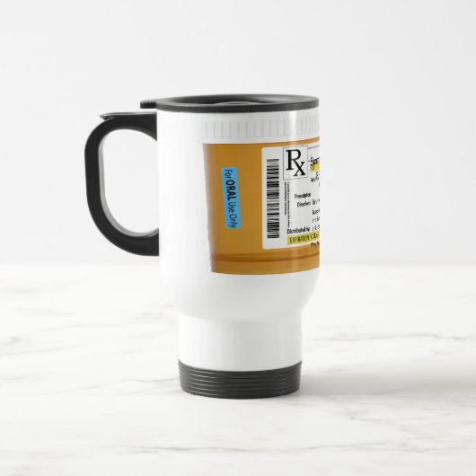 Prescription personnalisable RX de tasse de café (Gauche)