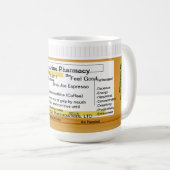 Prescription personnalisable RX de tasse de café (Devant droit)