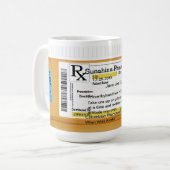 Prescription personnalisable RX de tasse de café (Devant gauche)