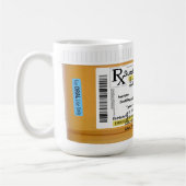 Prescription personnalisable RX de tasse de café (Gauche)