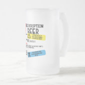 Prescription personnalisée Bière Mug (Devant droit)