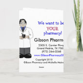 Prescription pour la carte de fleurs (Dos)