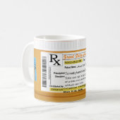 Prescription RX de tasse de café (Devant gauche)