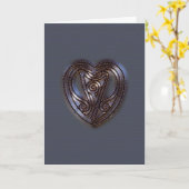 PRÉSENCE - COEUR - MAÎTRE - CARTE D'ART SPATIALE (Fleur jaune)