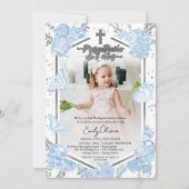 Presentación 3 años Foto uitnodiging vlinder (Voorkant)