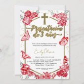 Presentación 3 años Photo Invitation Papillon (Devant)