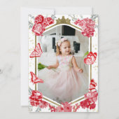 Presentación 3 años Photo Invitation Papillon (Dos)